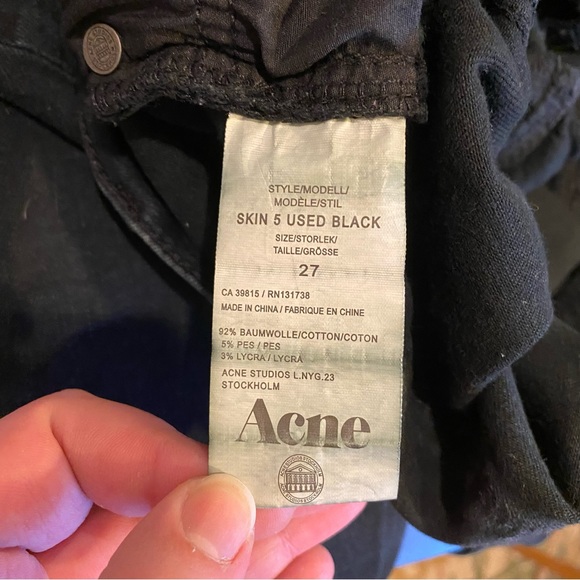 ACNE Studio Black Skinny Jeans - Picture 4 of 9